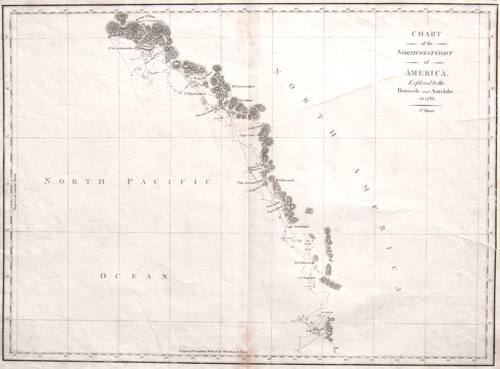 A Chart of the North West Coast of America
Explored by the Boussole and Astrolabe in 1790 